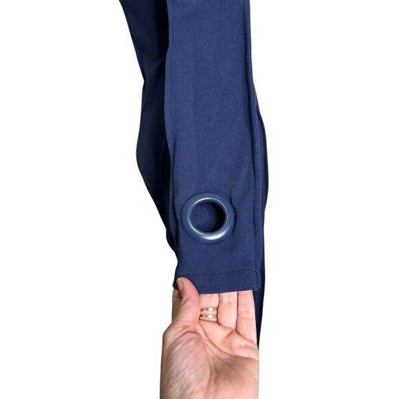 BBXBRAND blue skin piped long sleeves fitted catsuit size Small - Picture 8 of 15